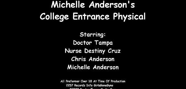  Michelle Anderson Spread Eagle As Boyfriend Watches Doctor Tampa & Nurse Destiny Cruz Probe Her Nude Body At GirlsGoneGyno.com